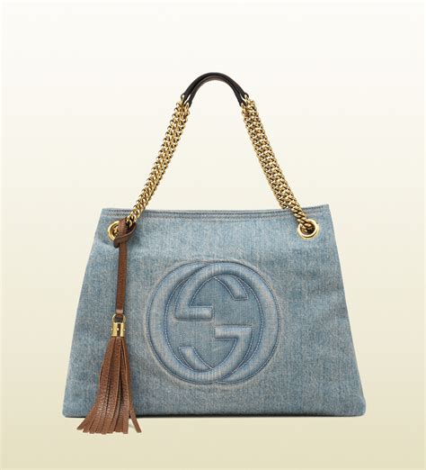 blue jean gucci purse